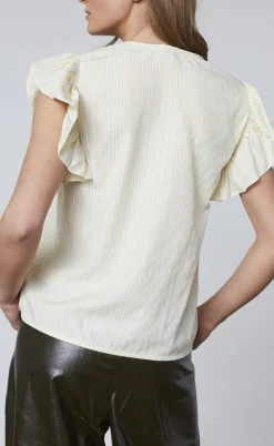 Love & Divine Top - Love1382 - Banana/Stripe