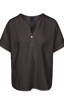 Luxzuz Bluse - Helily - Choco Lux