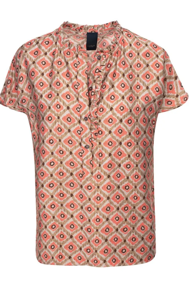 Luxzuz Bluse - Maritoana - Hot Coral