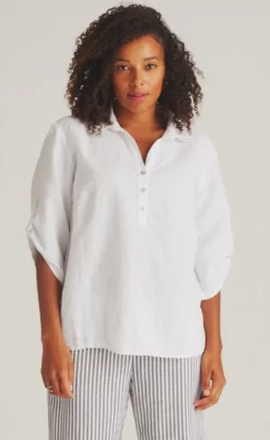 Luxzuz Bluse - Siwaia - White