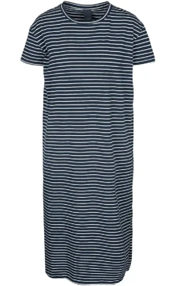 Luxzuz Kjole - Aimastripe - Navy Blue