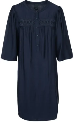 Luxzuz Kjole - Carolat - Navy Blue