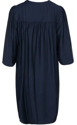 Luxzuz Kjole - Carolat - Navy Blue