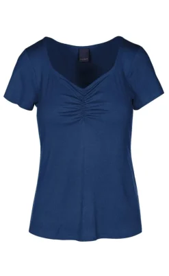Luxzuz T-shirt - Klaudine - Navy Blue