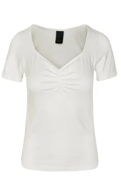Luxzuz T-shirt - Klaudine - Cream