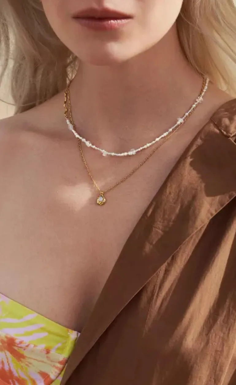Maanesten Halskæde - Dorith - Gold Colour