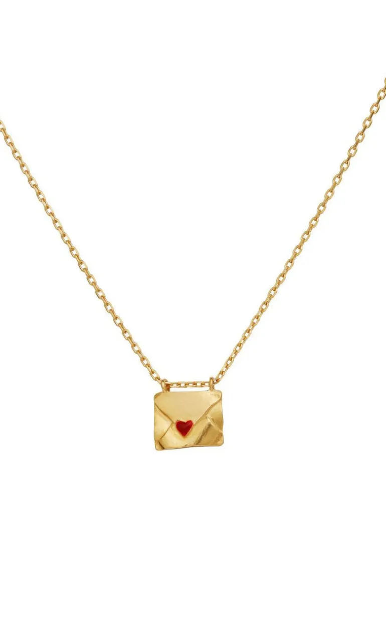 Maanesten Halskæde - With Love - Gold Colour