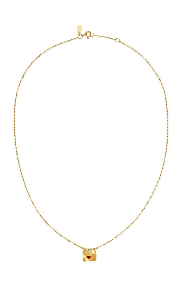 Maanesten Halskæde - With Love - Gold Colour