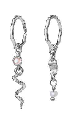Maanesten Øreringe - Evelyn - Silver Colour