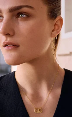 Maanesten Øreringe - Mia - Gold Colour