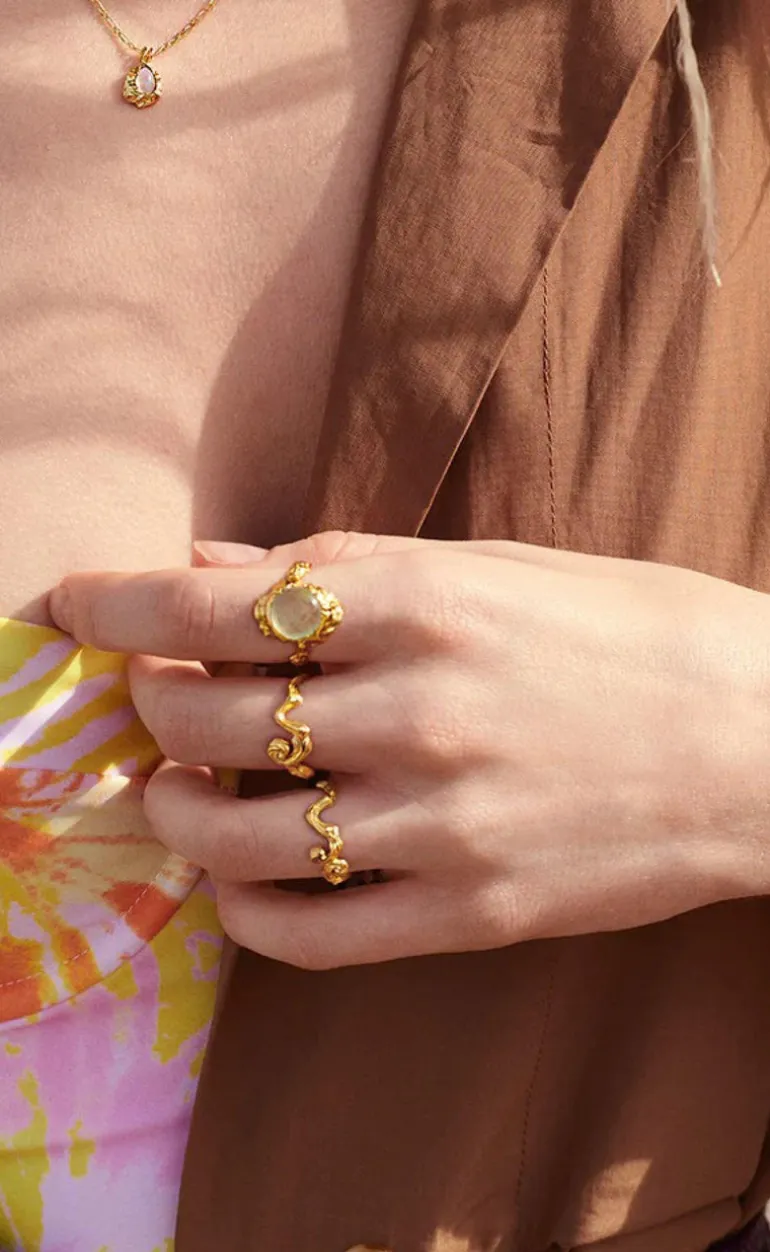 Maanesten Ring - Gudinde - Prehnit Colour