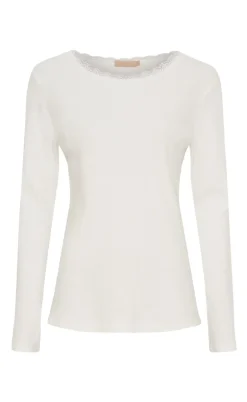 Marta Du Chateau Bluse - Belinda LS - Panna