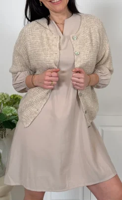 Marta Du Chateau Kjole - Louison - Beige