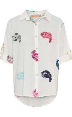 Marta Du Chateau Skjorte - Ester - White Multi Cashmere