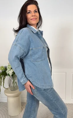 Marta Du Chateau Skjorte - Ivana - Blue Denim