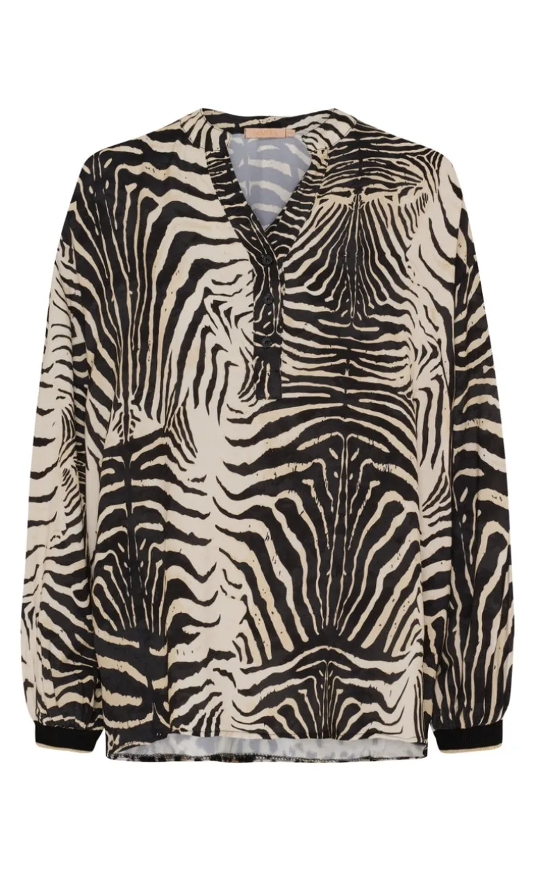 Marta Du Chateau Skjorte - Veronique - Nero Zebra
