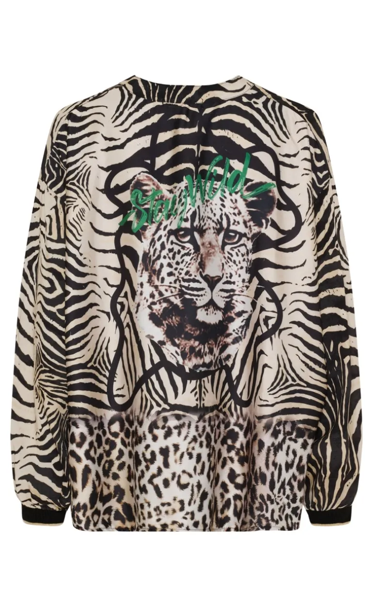 Marta Du Chateau Skjorte - Veronique - Nero Zebra