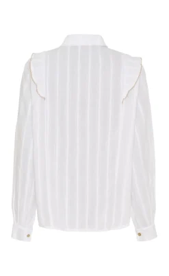 Marta Du Chateau Skjorte - Laurette - White/Beige
