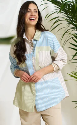 Marta Du Chateau Skjorte - Blandine - Multi Beige