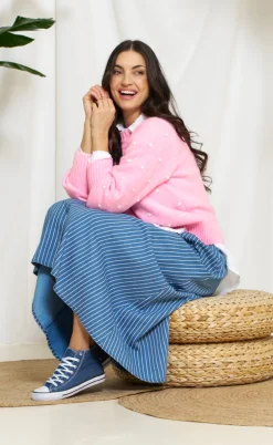 Marta Du Chateau Strik - Alisee - Pink/Bianco