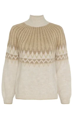 Marta Du Chateau Striktrøje - Gaelle - Beige
