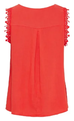 Marta Du Chateau Top - Holly - Red