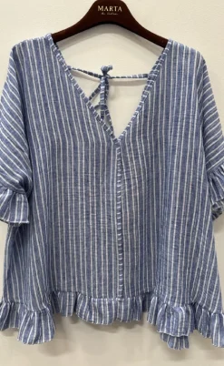 Marta Du Chateau Top - Matilda - Blue Jeans