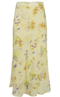 Moves Nederdel - Gebry Satin - Pastel Yellow