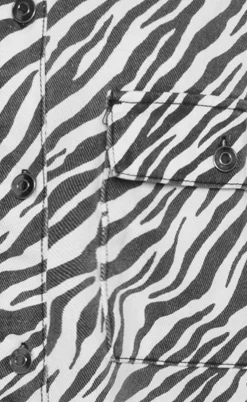 Moves Skjorte - Noliana Zebra Denim - Black