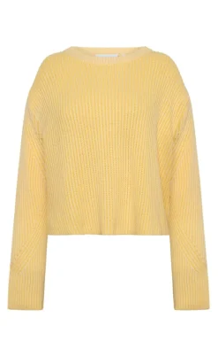 Moves Striktrøje - Colina Jumper - Pastel Yellow