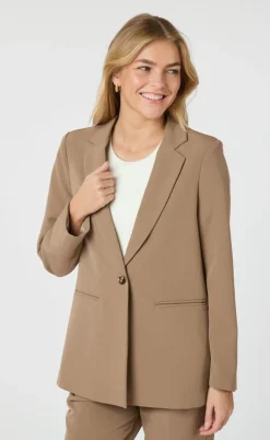 Neo Noir Blazer - Avery Suit - Dusty Brown