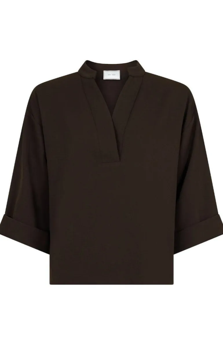 Neo Noir Bluse - Luma - Brown