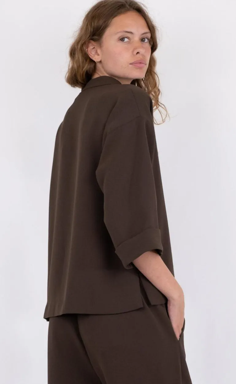 Neo Noir Bluse - Luma - Brown