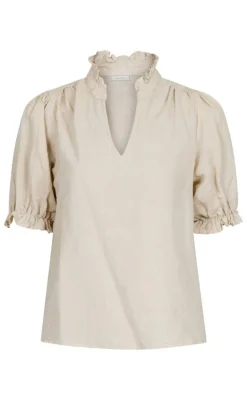 Neo Noir Bluse - Odesa Linen - Sand