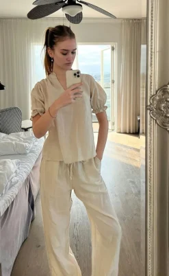 Neo Noir Bluse - Odesa Linen - Sand
