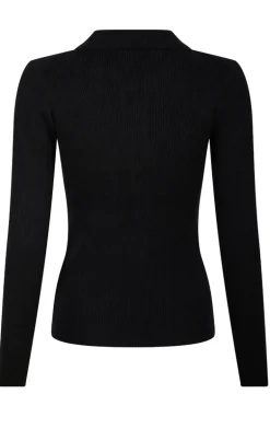 Neo Noir Bluse - Panama Knit - Black
