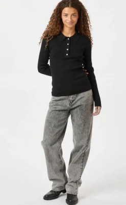 Neo Noir Bluse - Panama Knit - Black