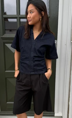 Neo Noir Bluse - Spenda - Dark Blue