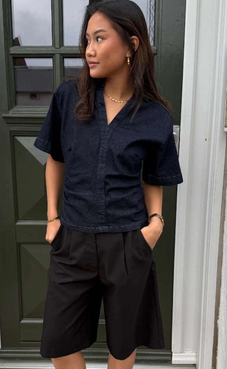 Neo Noir Bluse - Spenda - Dark Blue