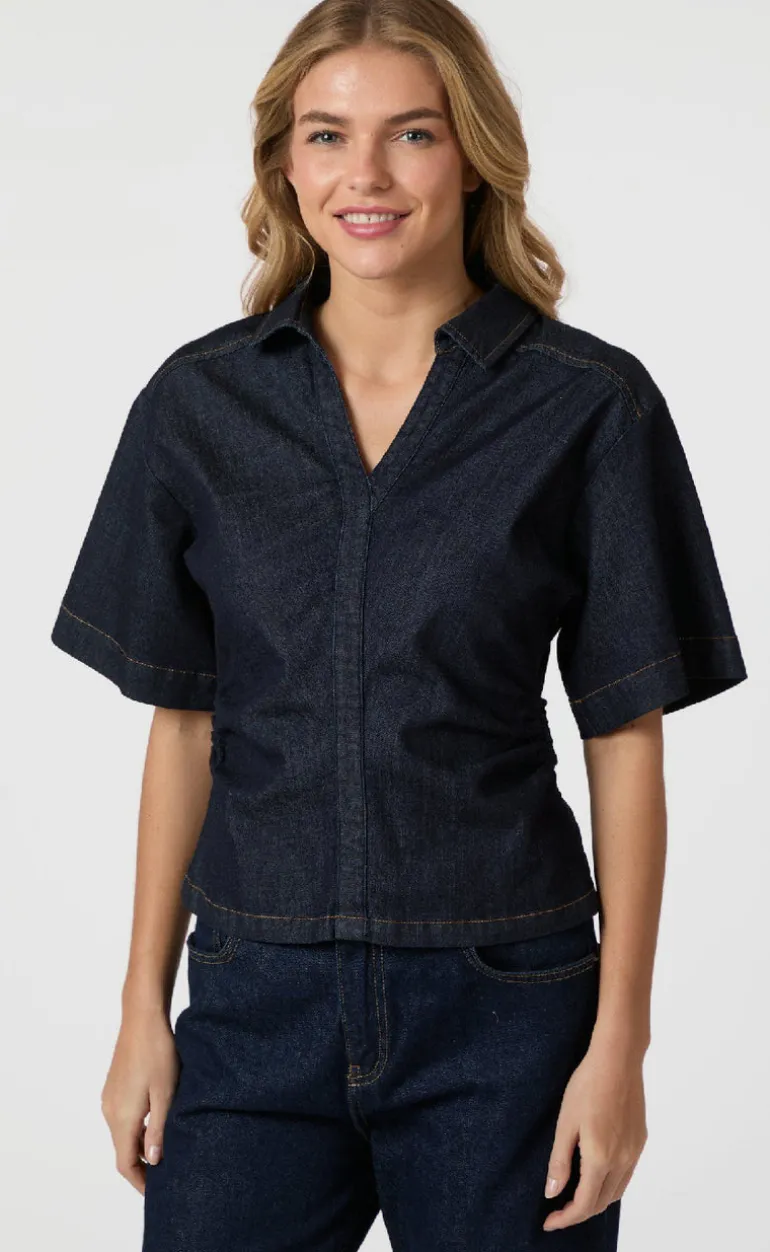 Neo Noir Bluse - Spenda - Dark Blue