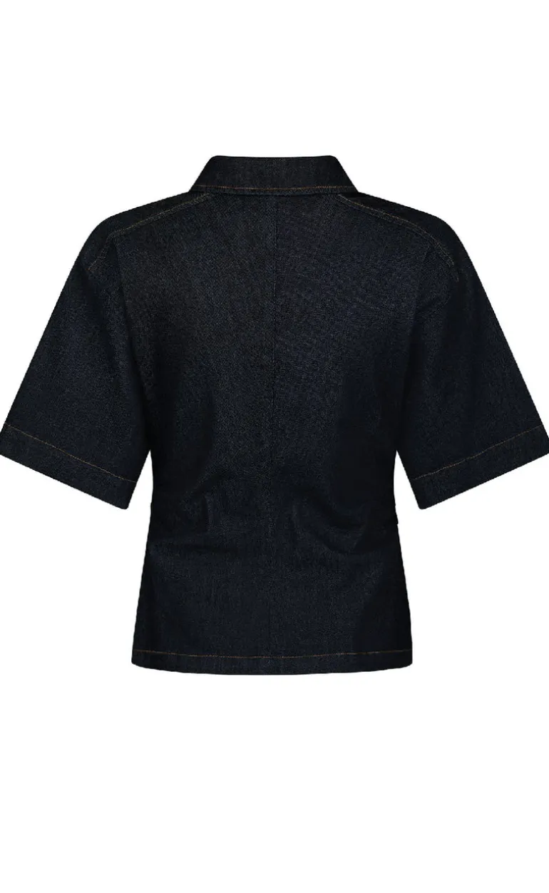 Neo Noir Bluse - Spenda - Dark Blue