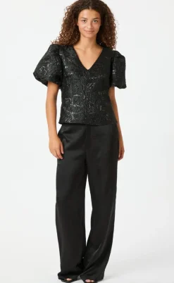 Neo Noir Bukser - Emmett Heavy Sateen - Black