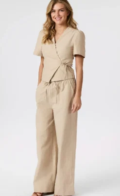 Neo Noir Bukser - Heifa Stripe - Sand