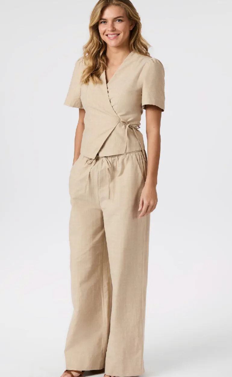 Neo Noir Bukser - Heifa Stripe - Sand