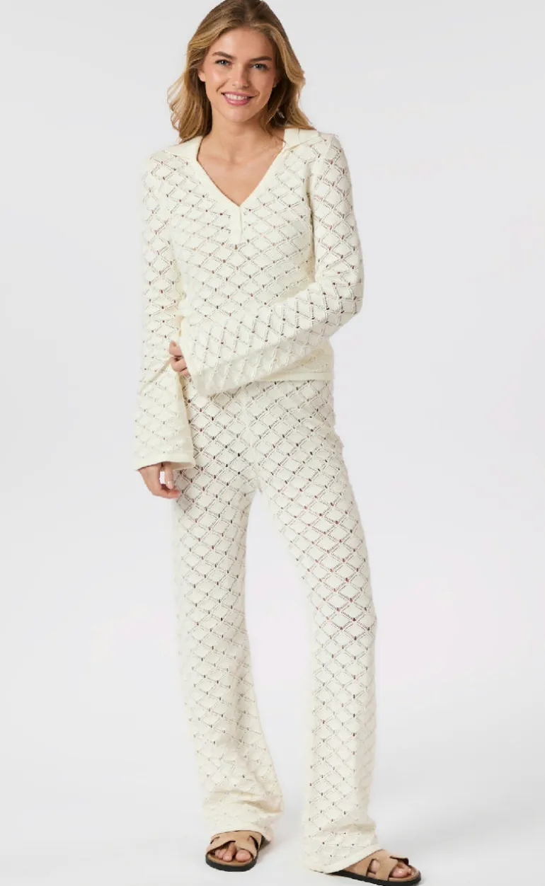 Neo Noir Bukser - Rizzy Chrochet - Off White