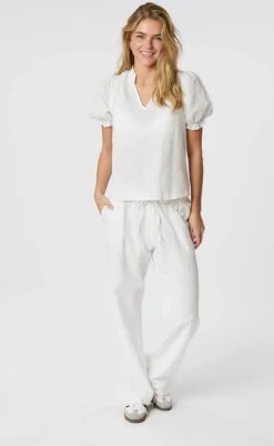 Neo Noir Bukser - Sonar Linen - White