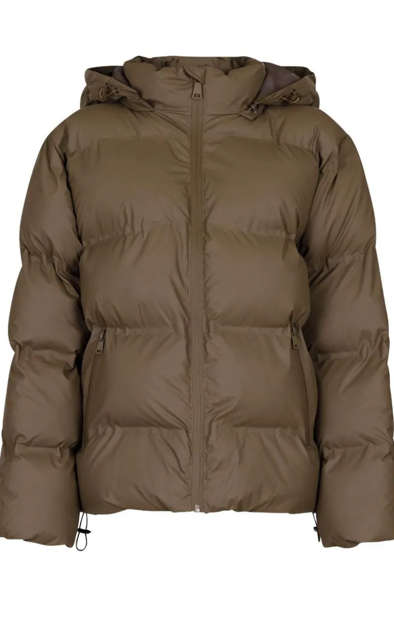 Neo Noir Jakke - Fox Puffer - Dark Taupe