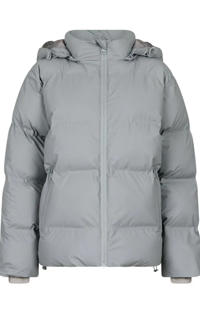 Neo Noir Jakke - Fox Puffer - Light Grey