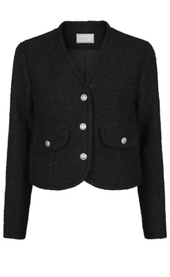 Neo Noir Jakke - Manua Boucle - Black