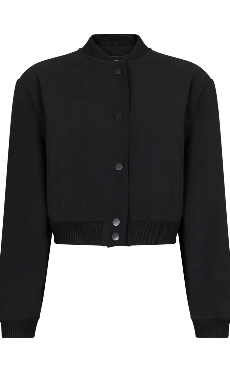 Neo Noir Jakke - Vaccaro Solid Bomber - Black